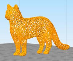 Cat – Voronoi Style 3D Printer Model