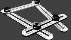 Angle Measuring Tool With Increments 3D Printer Model