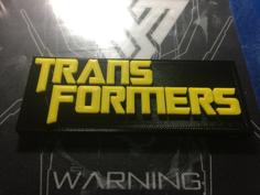 Transformers Logo 3D Printer Model