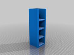 Bookshelf Miniature, Dollhouse 3D Printer Model