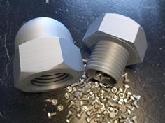 Cap Nut Container (and Piggy Bank) 3D Printer Model