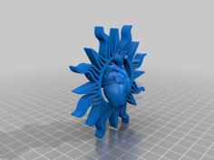 Sun + Anatomical Heart 3D Printer Model