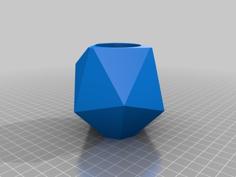 Icosahedron Planter 3D Printer Model