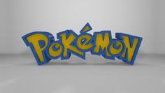 Logo Pokémon HD 3D Printer Model