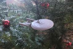 Enterprise D Christmas Ornament 3D Printer Model