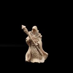 Guild Mage With Staff 3D Printer Model