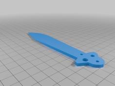 Tf2 Spy Balisong, No Hardware Required! 3D Printer Model