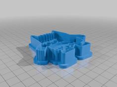 Cookie Cutter And Stamp Colour Monster 3D Printer Model