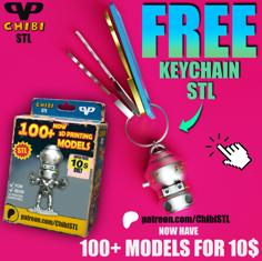 FREE IG-11 Chibi Keychain 3D Printer Model