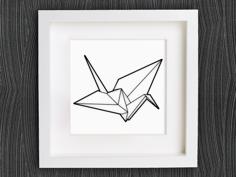 Customizable Origami Crane 3D Printer Model