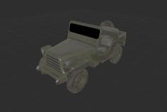 Fallout Jeep 3D Printer Model