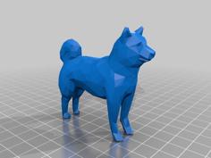 Low Poly Dog 3D Printer Model