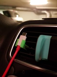 Car USB Cable Holder 3D Printer Model