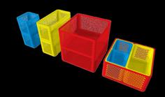 Stackable Storage Boxes, Box-in-box (small, Medium, Large) 3D Printer Model