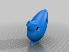 Ocarina With Triforce And Silver Band 3D Printer Model