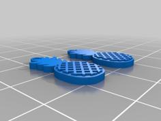 Pineapple Earrings 3D Printer Model