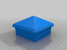 Fence Post Topper 3.6in ID 3D Printer Model