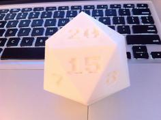 Printable D20 3D Printer Model