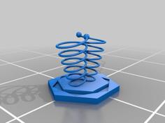 Coil Pencil Holder 3D Printer Model