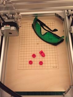 EleksMaker Laser Grid Board And Support 3D Printer Model