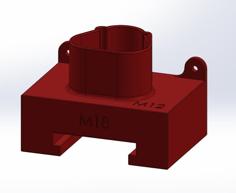 Milwaukee M12 & M18 Battery Holder 3D Printer Model