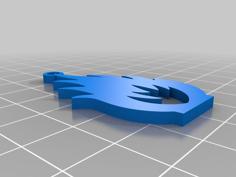 Fire Pendant 3D Printer Model