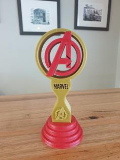 Marvel Avengers Headphones Stand Or Trophy 3D Printer Model