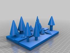 Pine Forest With River 3D Printer Model