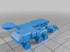 5th Wheel Off Road Truck With Trailer, Gyro And Fusion Engine 3D Printer Model