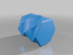 Twisted Pencil Box Made Of Hexagons Rotated 90 Degrees In Layers 3D Printer Model