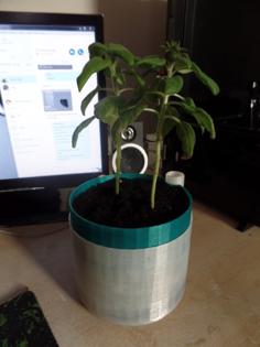 Self-Watering Flowerpot Large 3D Printer Model