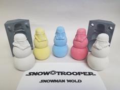 Snow-Trooper Snowman Mold 3D Printer Model