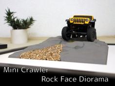 Mini Crawler Rock Faces Diorama 3D Printer Model