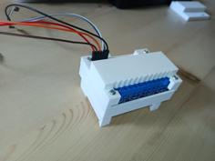 4-Channel Relay Module Case To Mount In A Din Rail 3D Printer Model