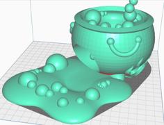 Resized Cauldron Dice Tower 3D Printer Model