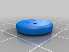 Button, 15mm Diameter 3D Printer Model