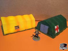 28mm Modern Army / Medical Tent 3D Printer Model