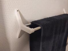 Minimalist Towel Hanger Support 3D Printer Model