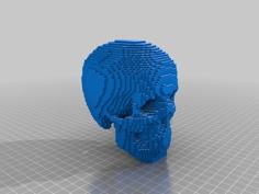 Minecraft Skull 3D Printer Model