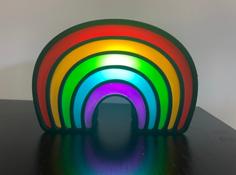 Rainbow Night Light 3D Printer Model