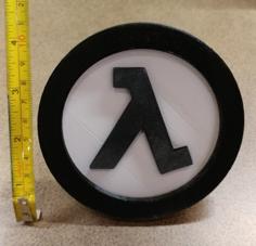 Half-life Lambda Logo 3D Printer Model