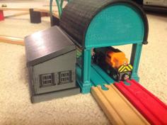 Train Station (Wooden Train/Brio/Thomas Compatible) 3D Printer Model