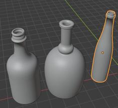 Bottle Collection 1:3 Model 3D Printer Model