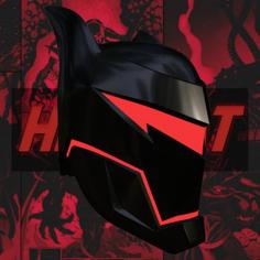 HellBat Inspired Helmet 3D Printer Model