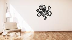 Octopus / Chobotnice Voronoi Wall Decoration 3D Printer Model