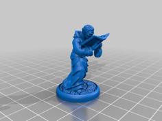 Elf Scholar With Book And Pouch 3D Printer Model