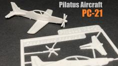 Pilatus PC-21 Kit Card 3D Printer Model