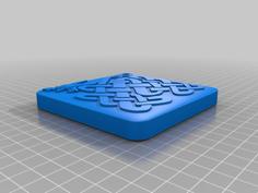 Celtic Dragon Coaster 3D Printer Model