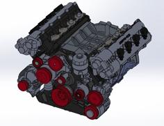 Detailed V8 Engine (AMG M 159) 3D Printer Model