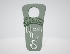 “Wizards Only” Slytherin (New Version) – Harry Potter “do Not Disturb” 3D Printer Model